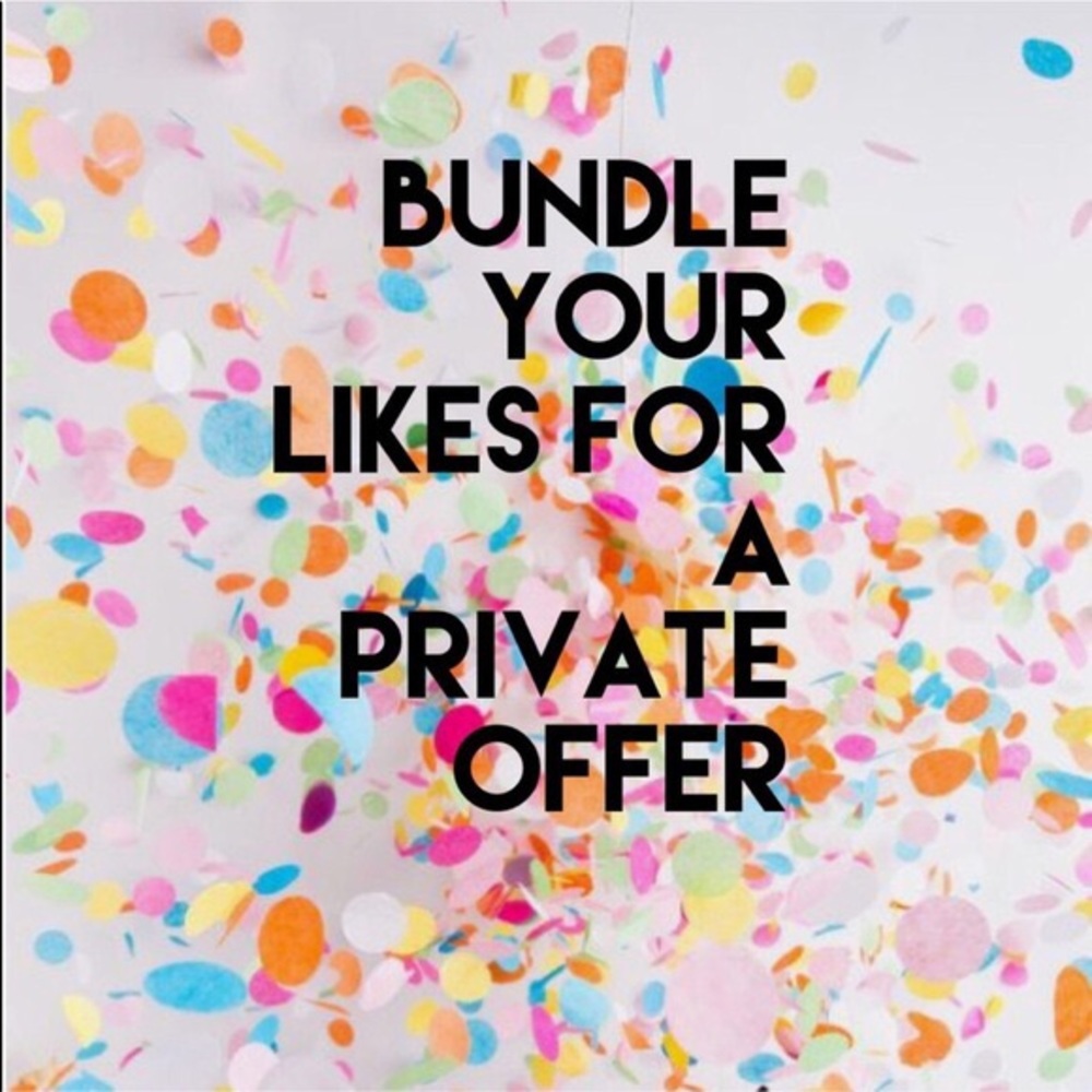 Bundle your likes you can receive up to 50%off🥳